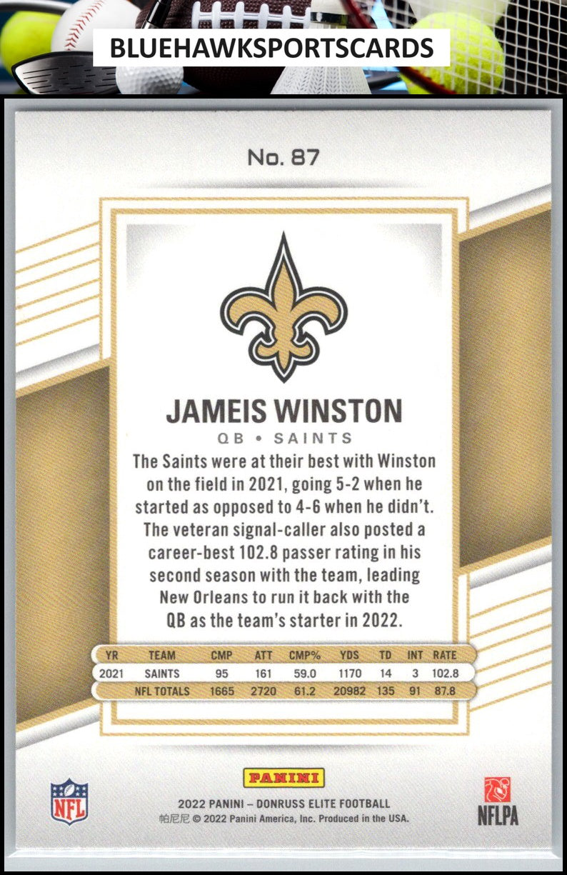 2022 Donruss Elite #87 Jameis Winston