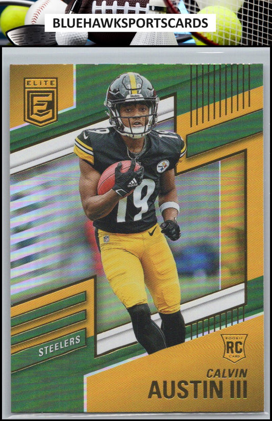 2022 Donruss Elite #165 Calvin Austin III Green