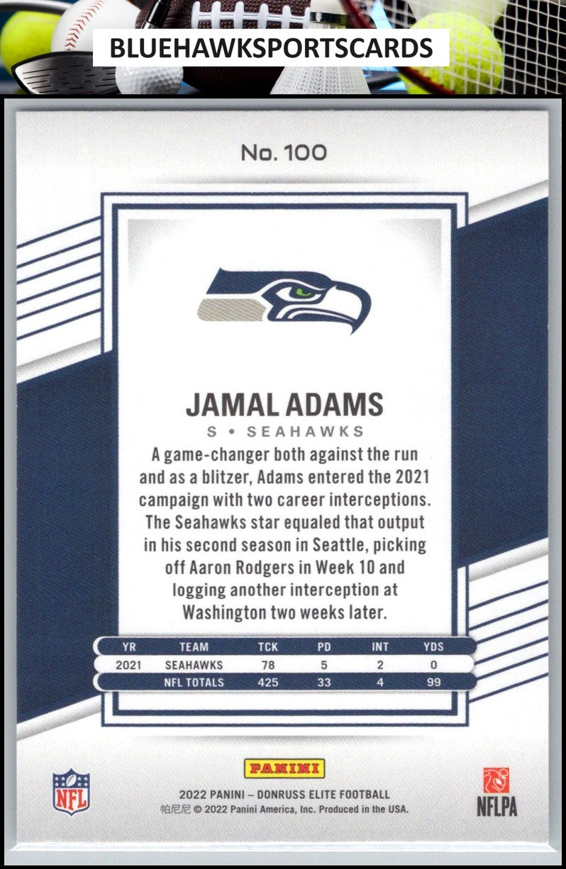 2022 Donruss Elite #100 Jamal Adams