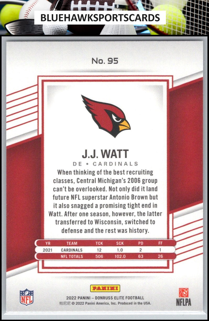 2022 Donruss Elite #95 J.J. Watt