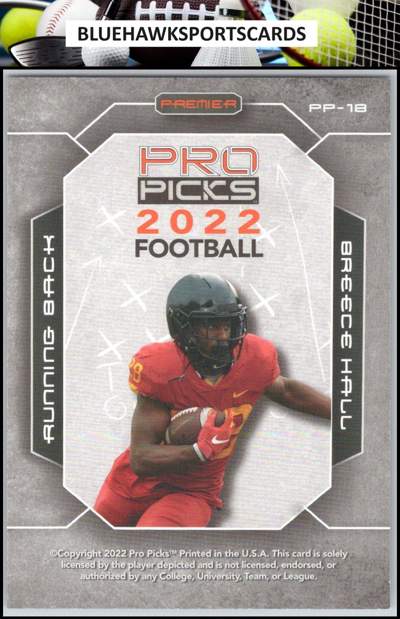 2022 Pro Picks Premier #PP-18 Breece Hall