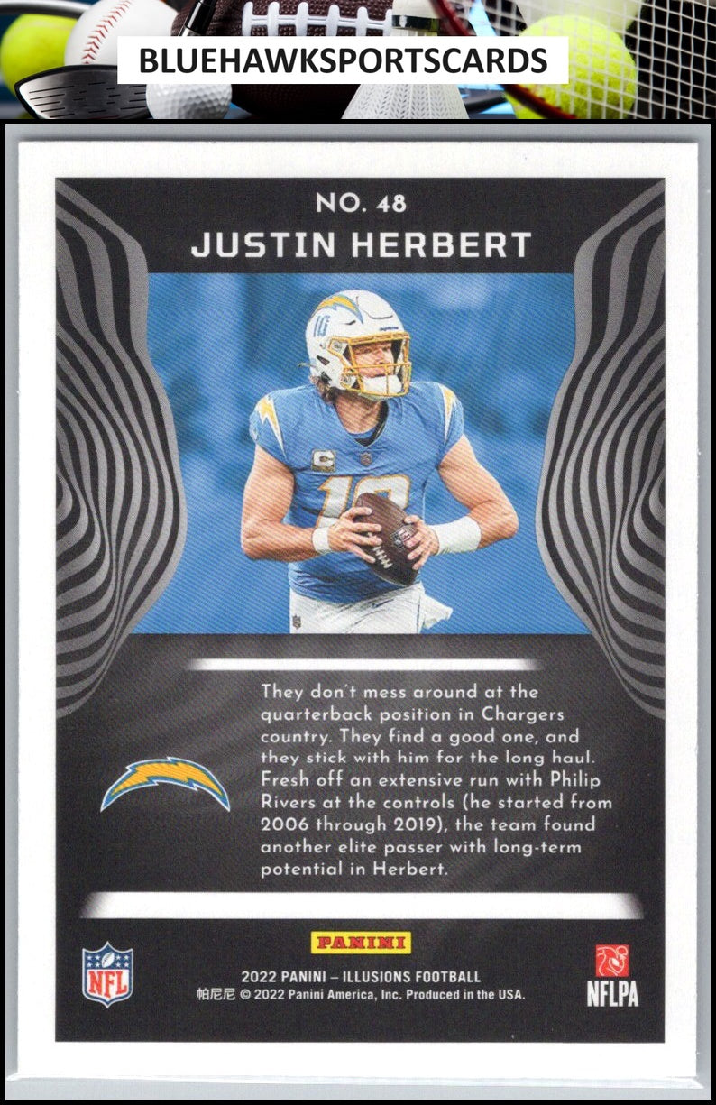2022 Panini Illusions #48 Justin Herbert Retail