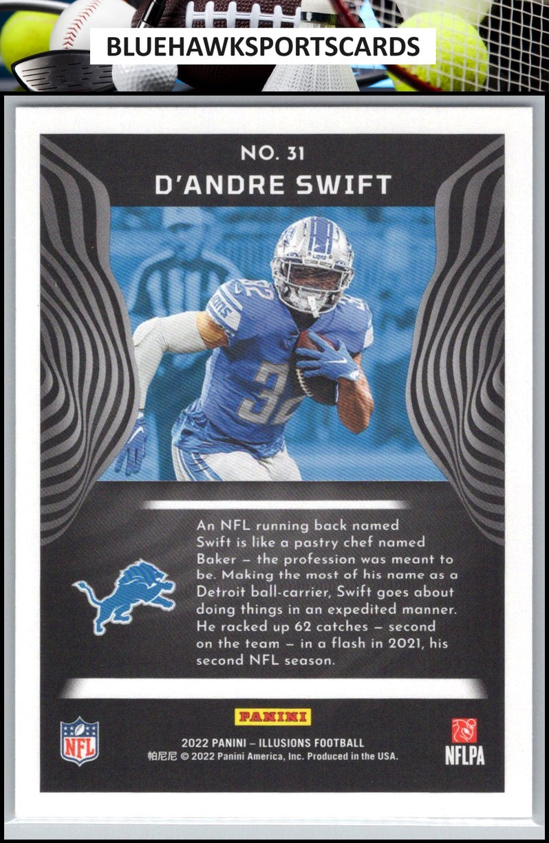2022 Panini Illusions #31 D'Andre Swift Retail