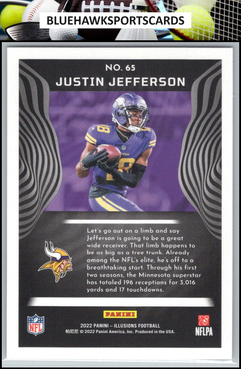 2022 Panini Illusions #65 Justin Jefferson Retail