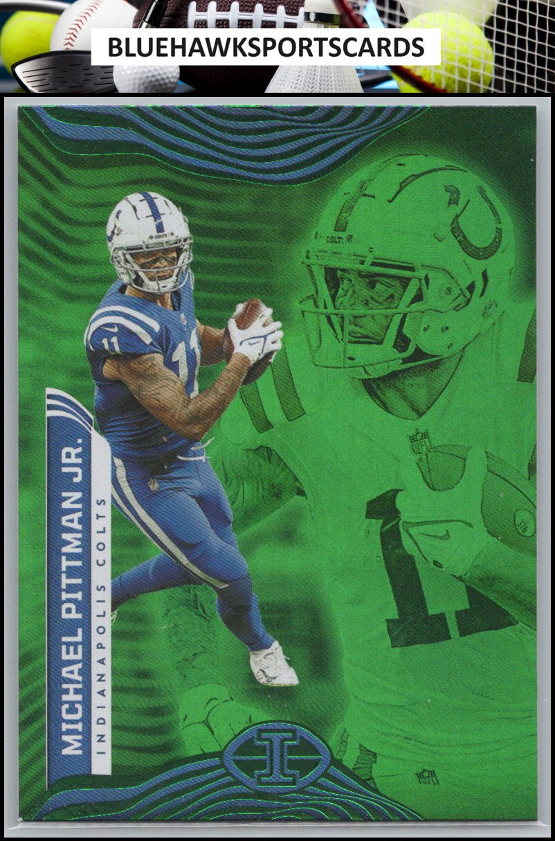 2022 Panini Illusions #40 Michael Pittman Jr. Trophy Collection Emerald