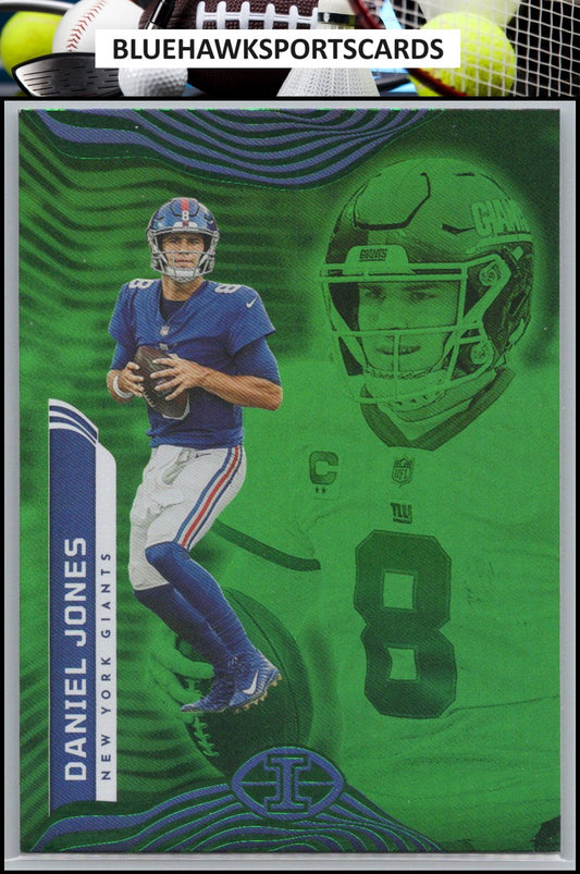 2022 Panini Illusions #73 Daniel Jones Trophy Collection Emerald