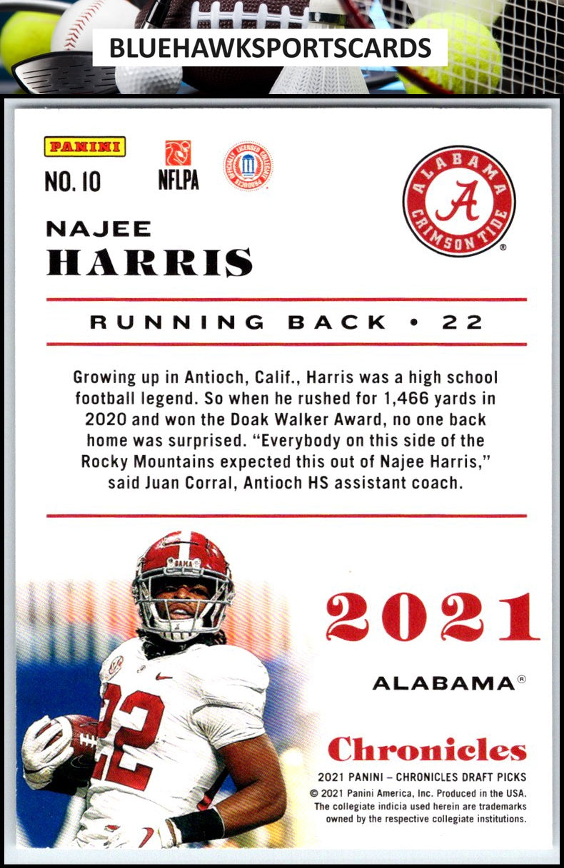 2021 Panini Chronicles Draft Picks #10 Najee Harris