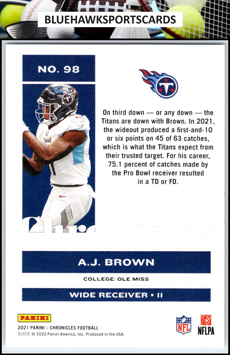 2021 Panini Chronicles #98 A.J. Brown