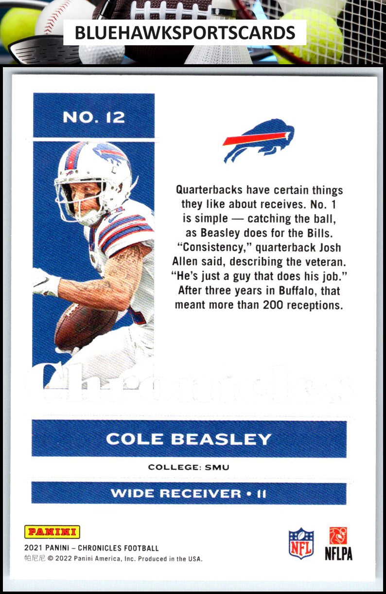 2021 Panini Chronicles #12 Cole Beasley