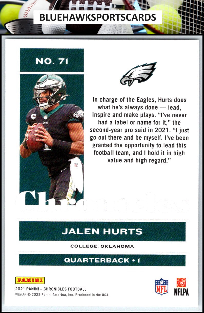 2021 Panini Chronicles #71 Jalen Hurts