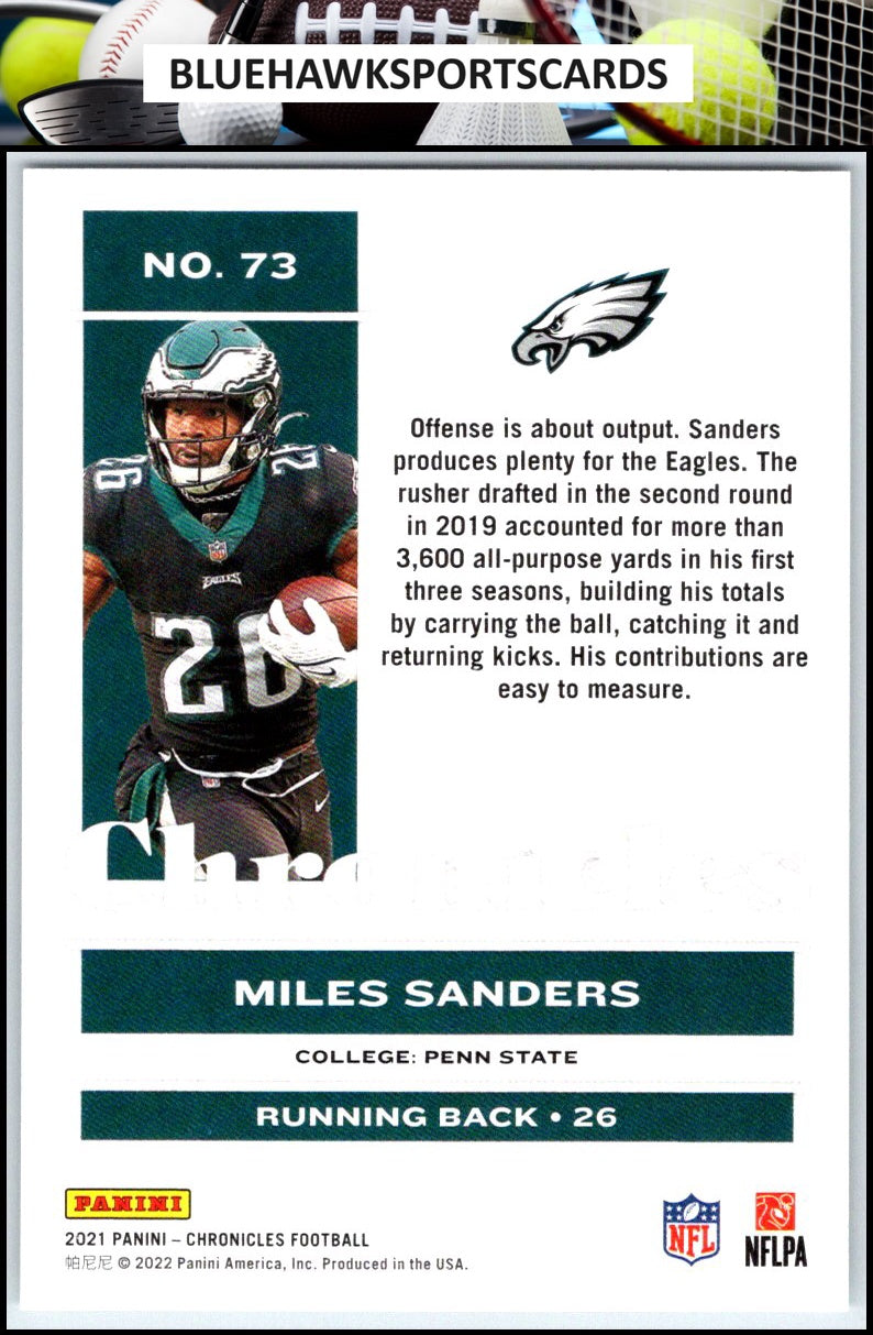 2021 Panini Chronicles #73 Miles Sanders