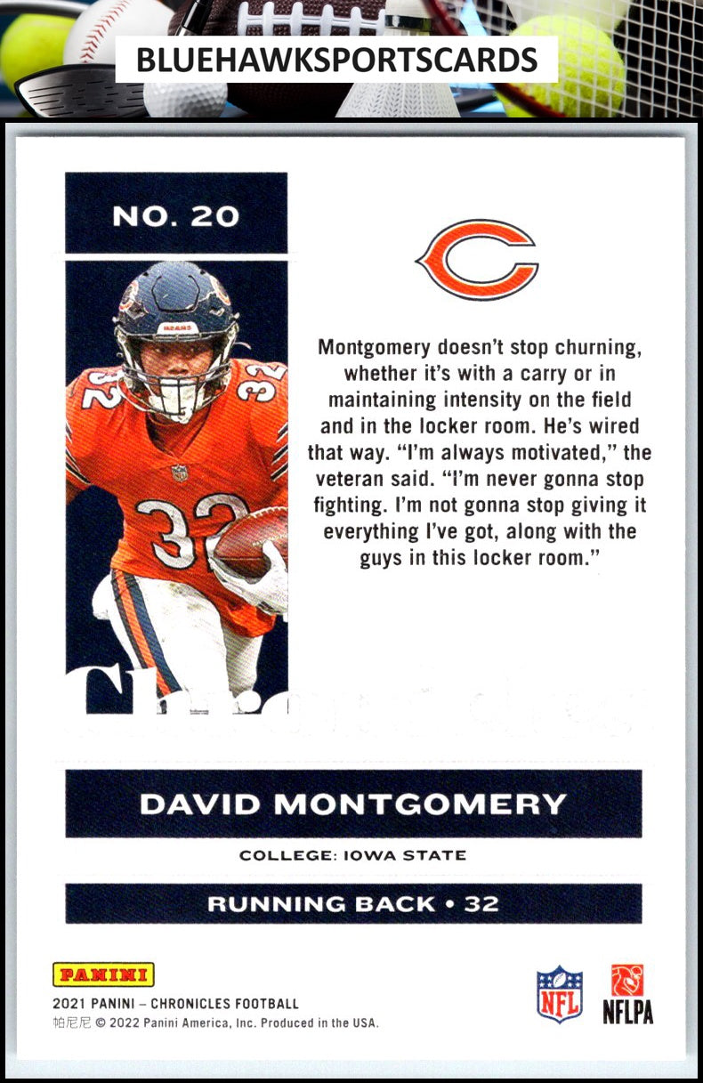 2021 Panini Chronicles #20 David Montgomery
