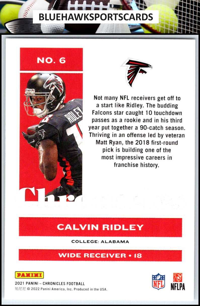 2021 Panini Chronicles #6 Calvin Ridley
