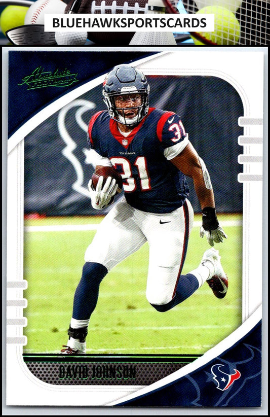 2020 Panini Absolute #78 David Johnson Green