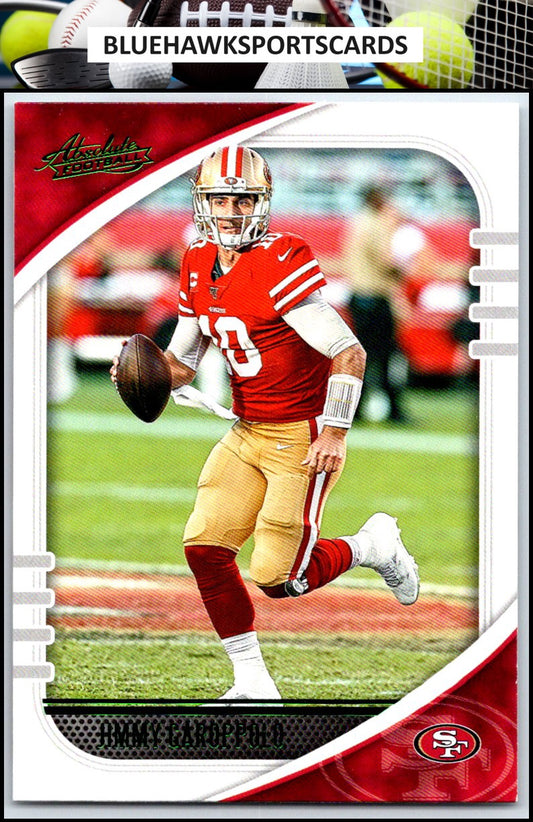 2020 Panini Absolute #96 Jimmy Garoppolo Green