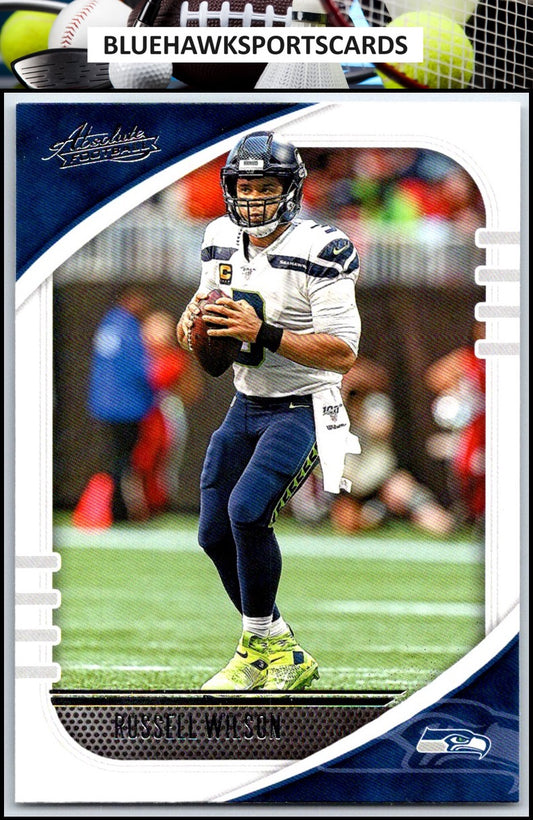 2020 Panini Absolute #80 Russell Wilson Blue