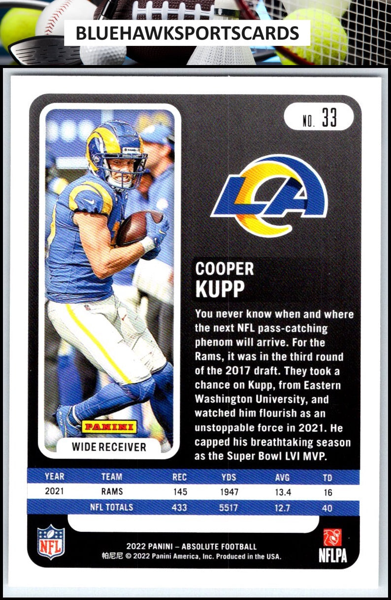 2022 Panini Absolute #33 Cooper Kupp Retail