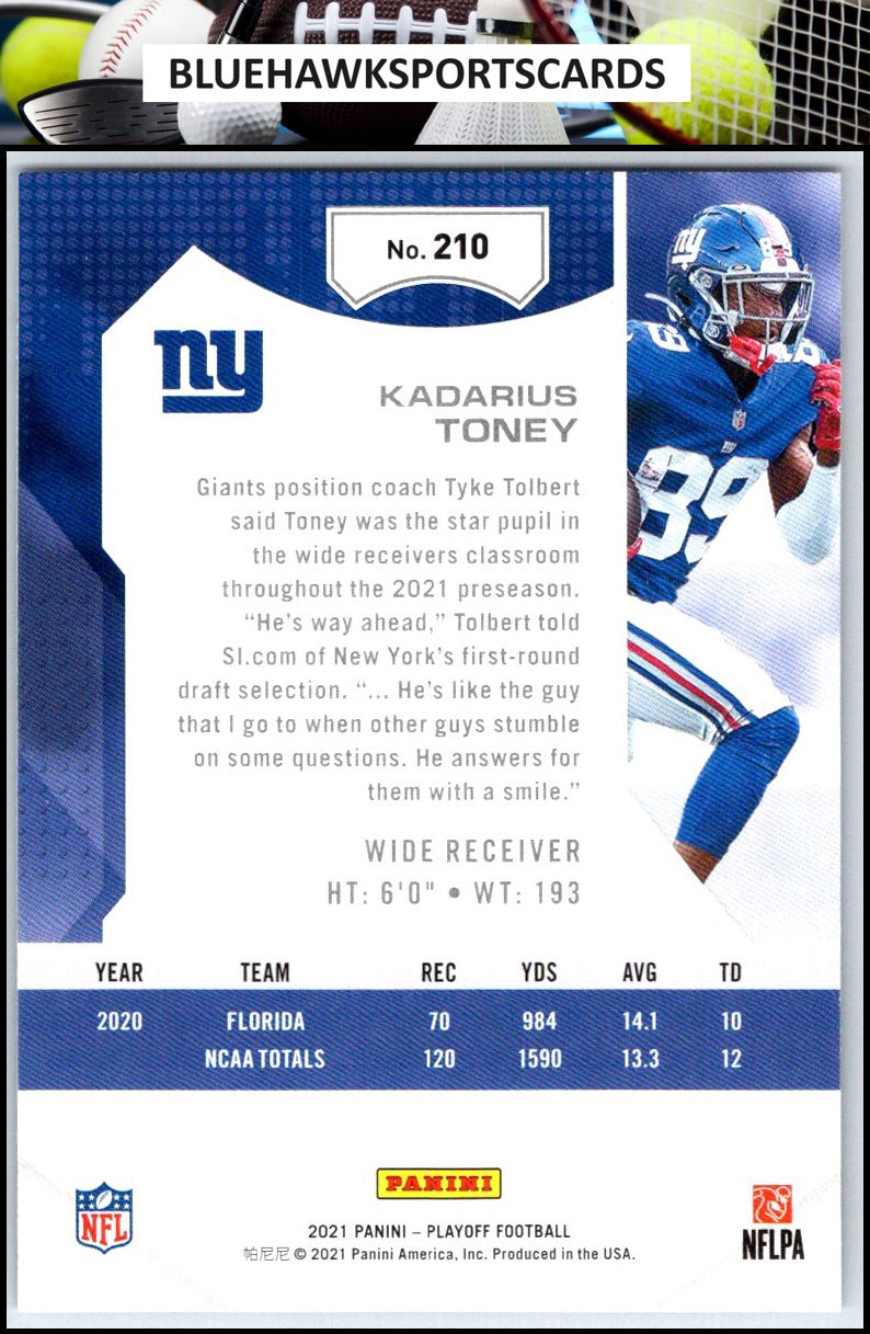 2021 Panini Playoff #210 Kadarius Toney