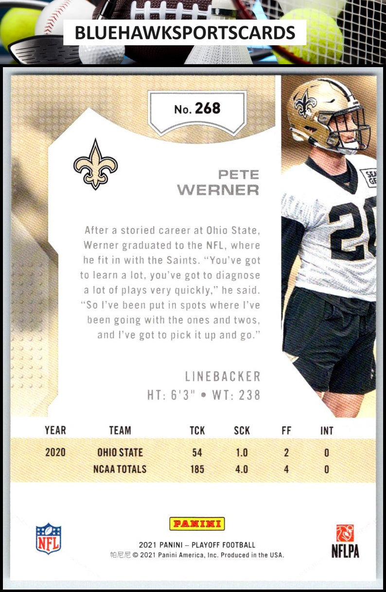 2021 Panini Playoff #268 Pete Werner