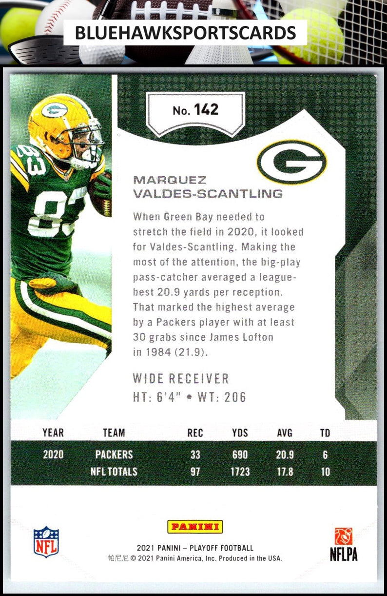 2021 Panini Playoff #142 Marquez Valdes-Scantling