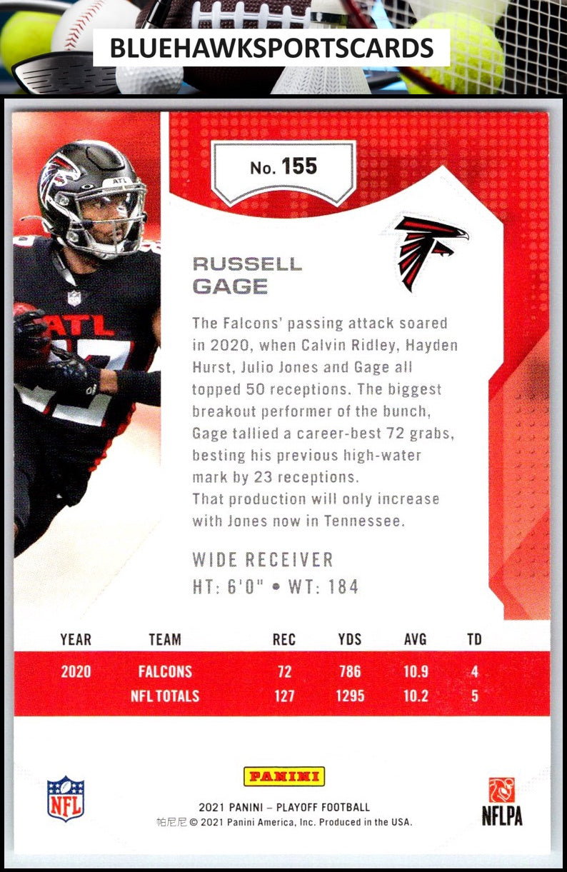 2021 Panini Playoff #155 Russell Gage
