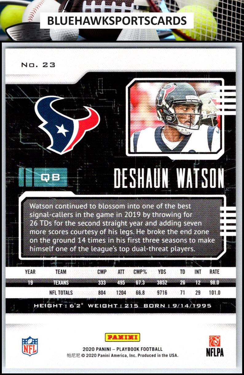 2020 Panini Playbook #23 Deshaun Watson