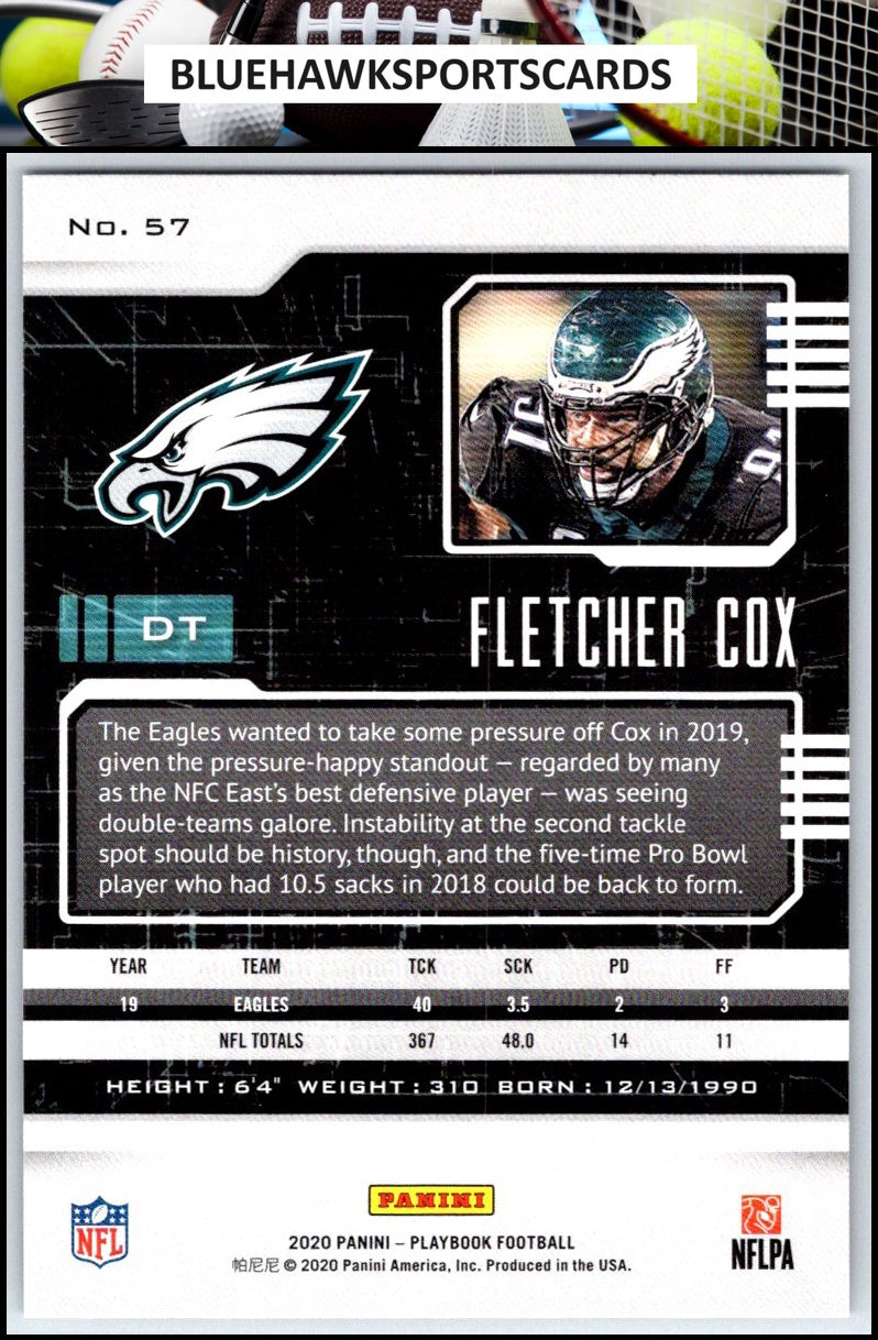 2020 Panini Playbook #57 Fletcher Cox