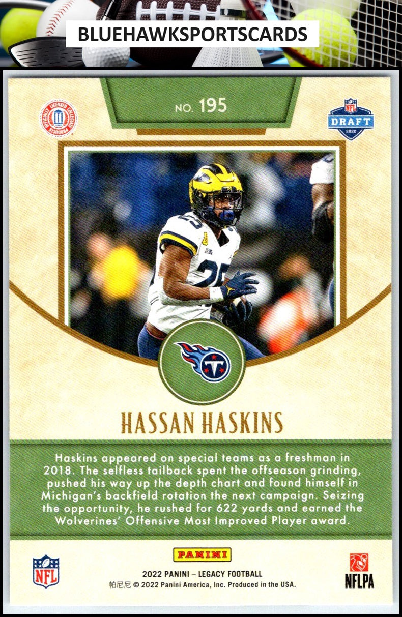2022 Panini Legacy #195 Hassan Haskins