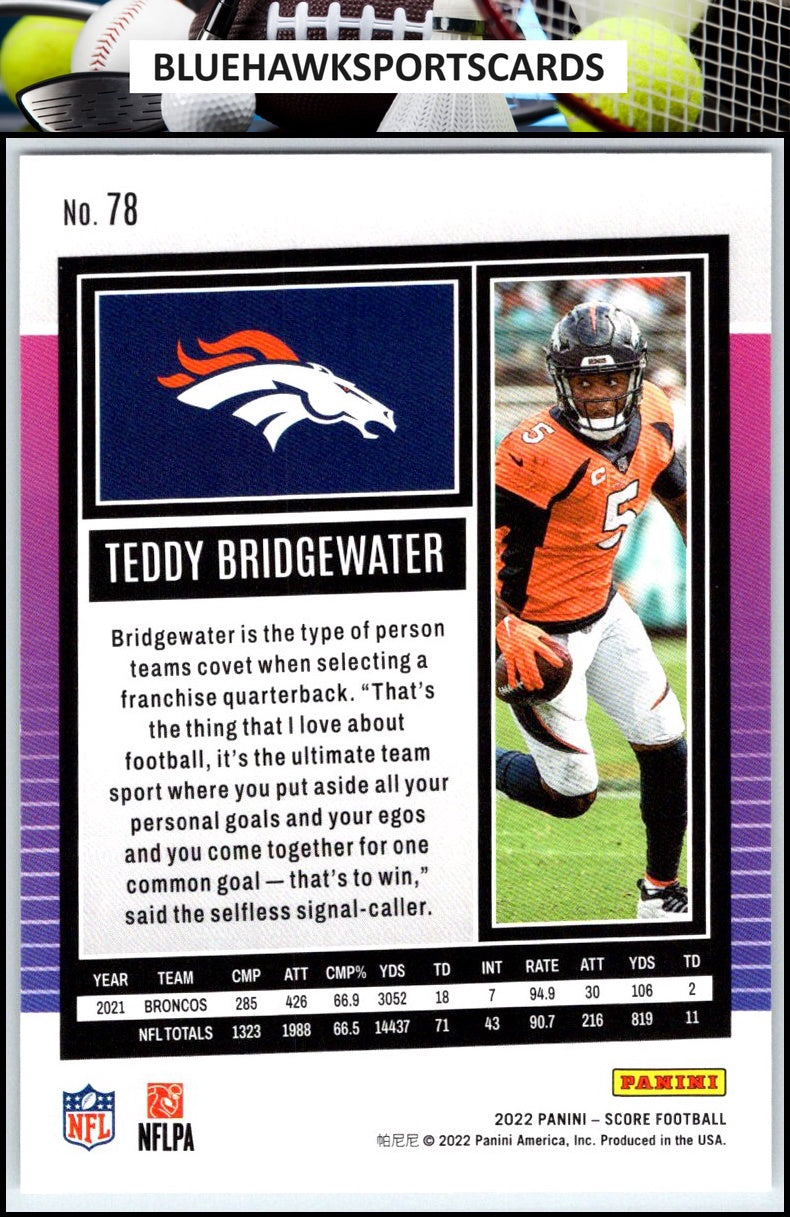 2022 Score #78 Teddy Bridgewater