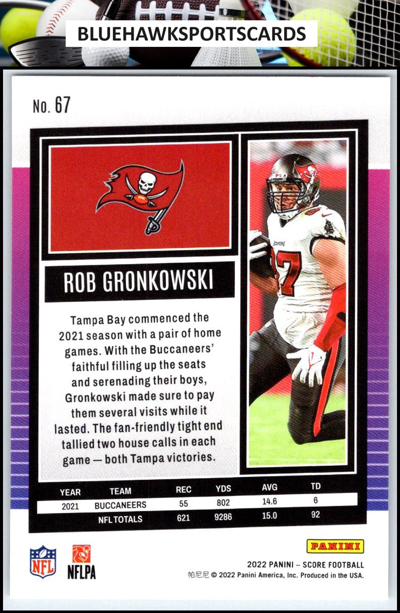 2022 Score #67 Rob Gronkowski