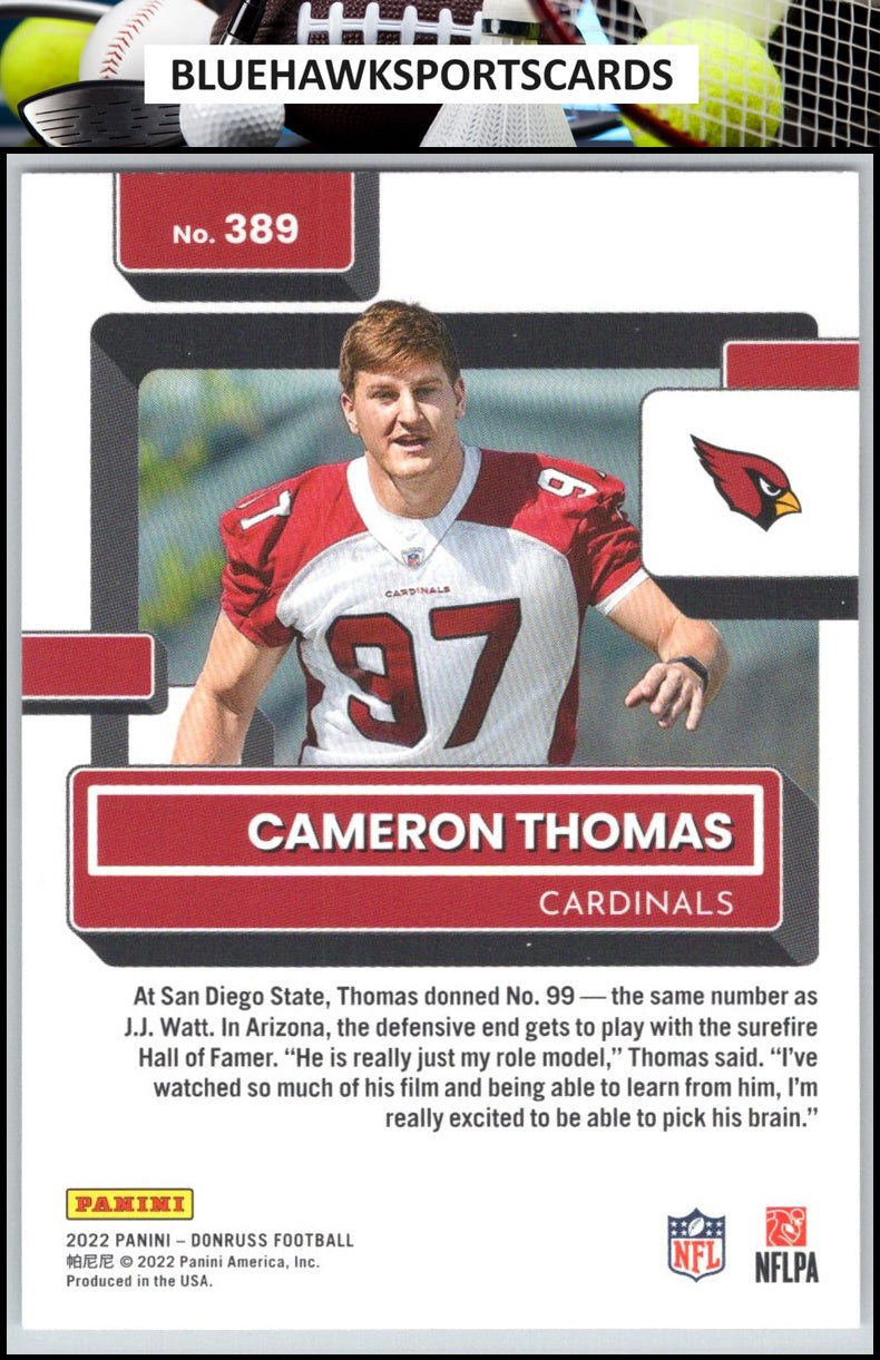 2022 Donruss #389 Cameron Thomas
