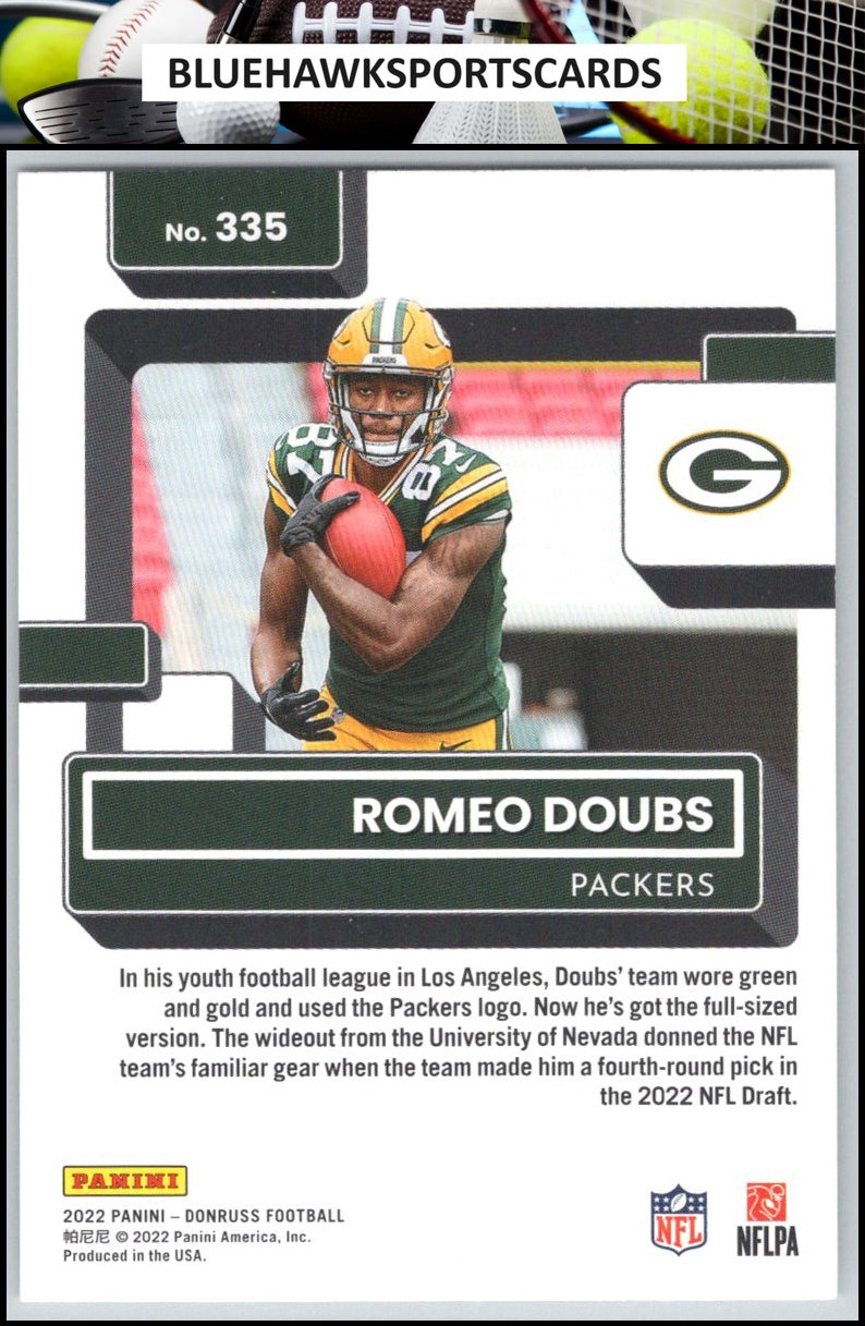 2022 Donruss #335 Romeo Doubs