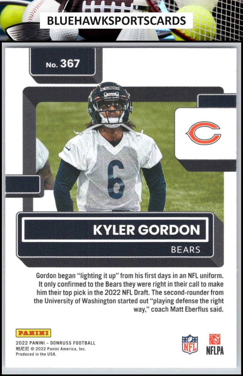 2022 Donruss #367 Kyler Gordon
