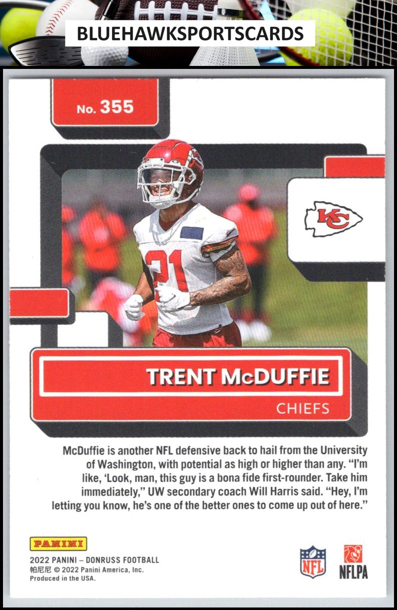 2022 Donruss #355 Trent McDuffie