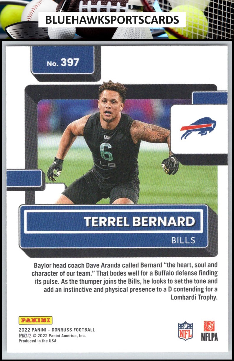 2022 Donruss #397 Terrel Bernard