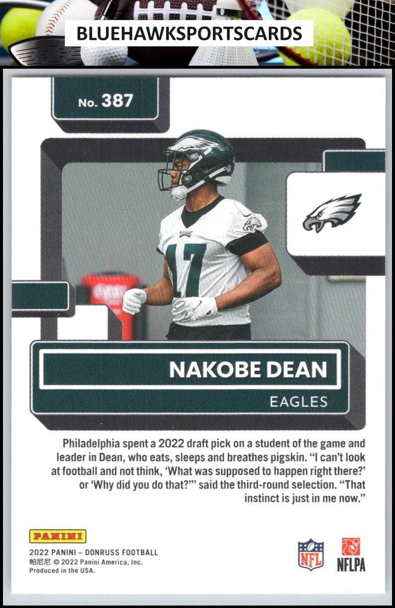 2022 Donruss #387 Nakobe Dean