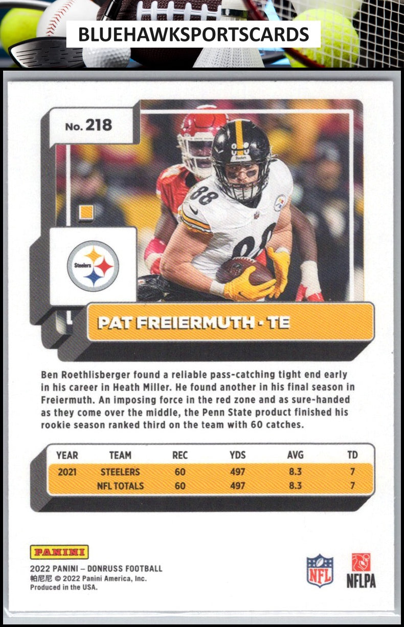 2022 Donruss #218 Pat Freiermuth Red Press Proof