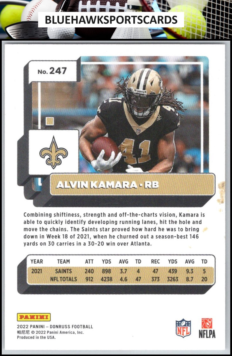 2022 Donruss #247 Alvin Kamara