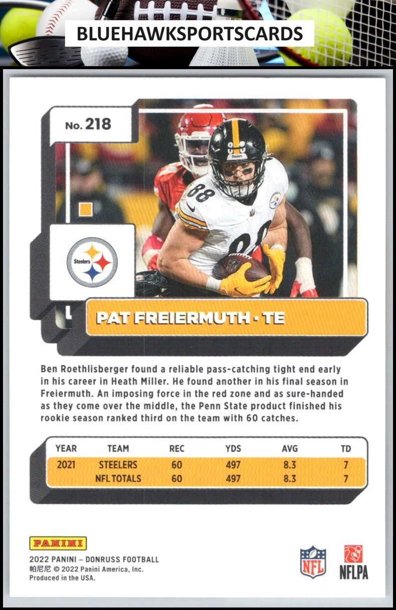 2022 Donruss #218 Pat Freiermuth