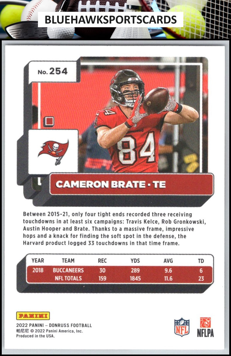 2022 Donruss #254 Cameron Brate