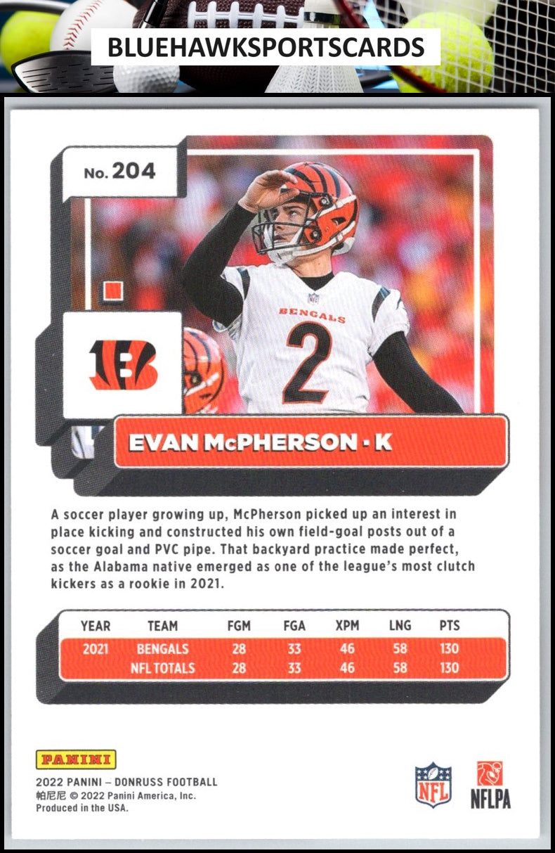 2022 Donruss #204 Evan McPherson