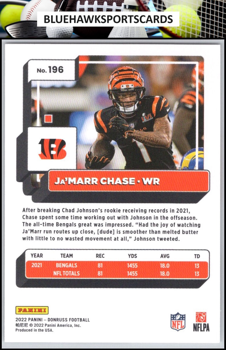 2022 Donruss #196 Ja'Marr Chase