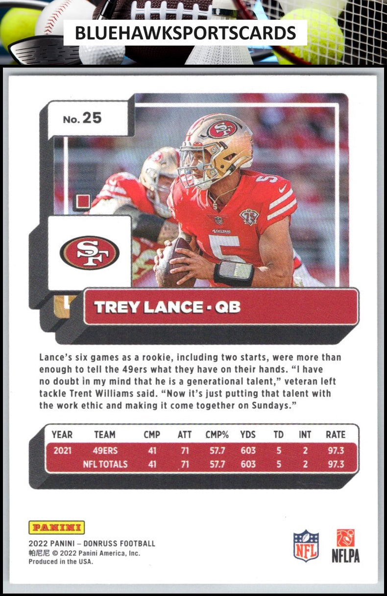 2022 Donruss #25 Trey Lance