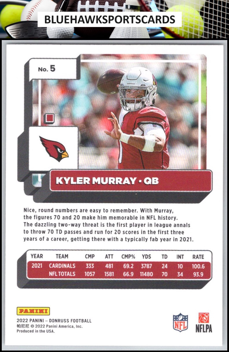 2022 Donruss #5 Kyler Murray