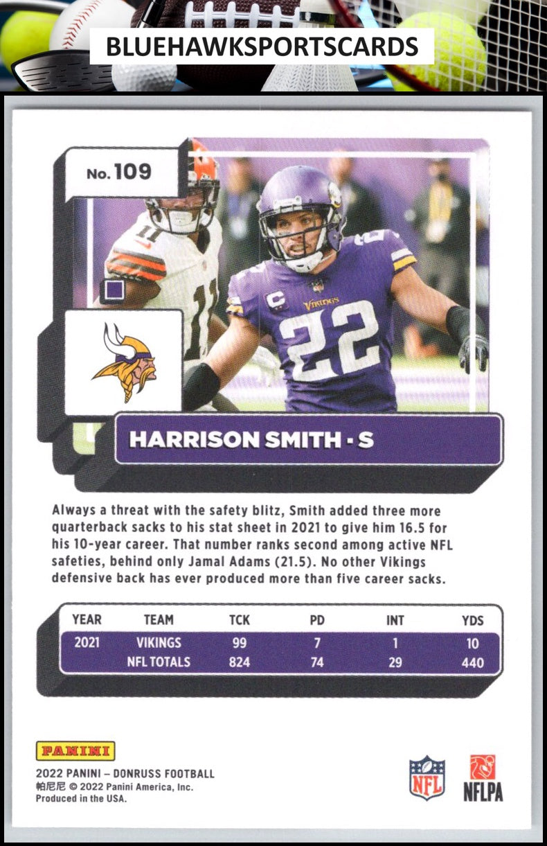 2022 Donruss #109 Harrison Smith