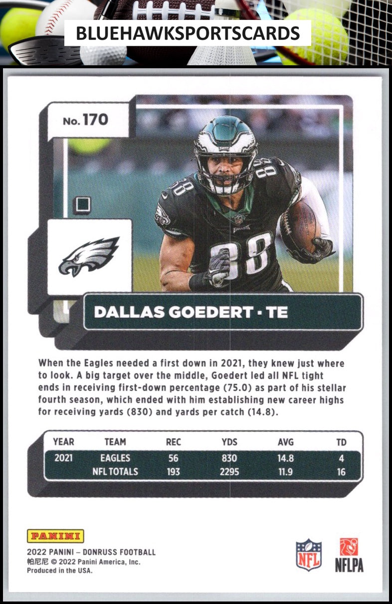 2022 Donruss #170 Dallas Goedert
