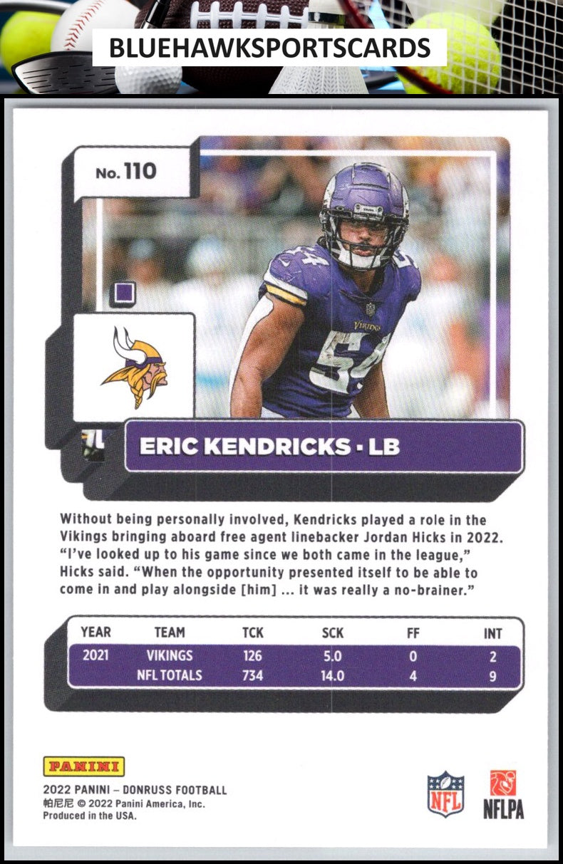2022 Donruss #110 Eric Kendricks