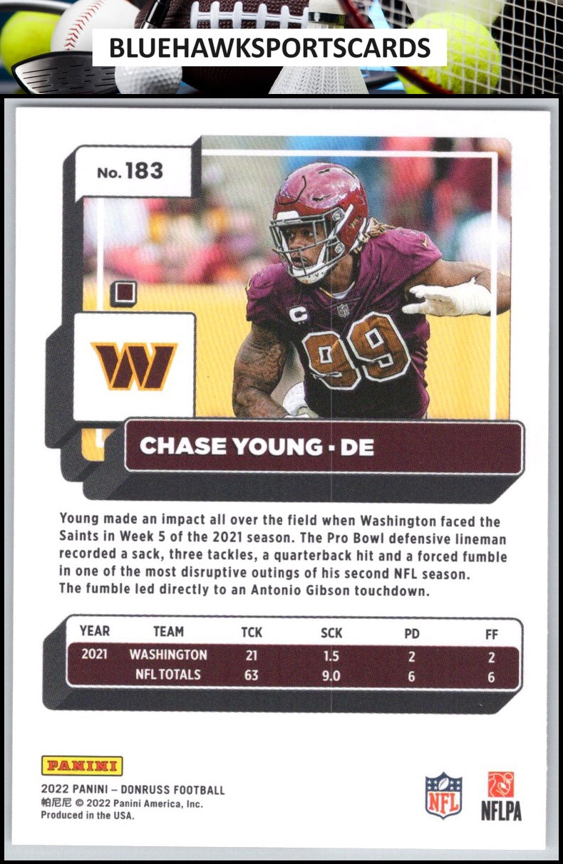 2022 Donruss #183 Chase Young