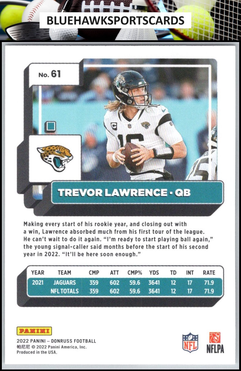 2022 Donruss #61 Trevor Lawrence