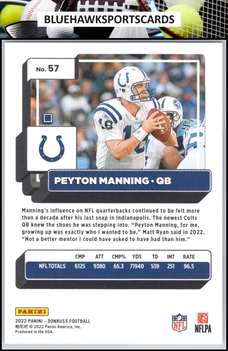 2022 Donruss #57 Peyton Manning